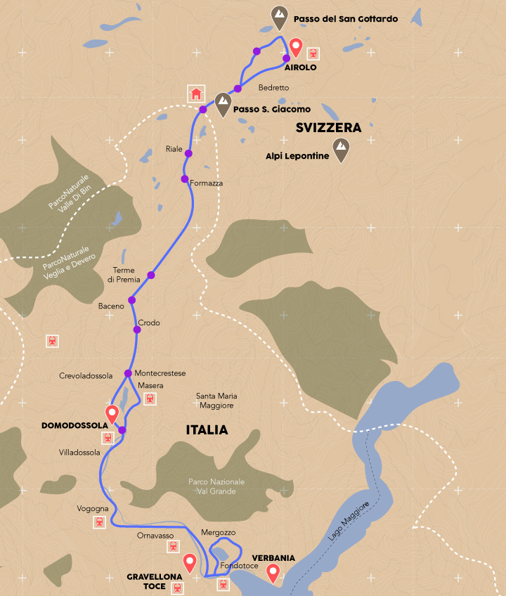 Mappa percorso E-Bike